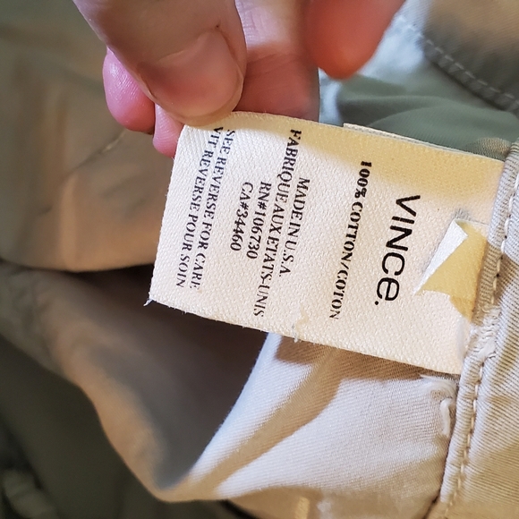 Vince. Lightly Used Casual Dune Wash Fatigue Style Shorts Cut 8658 Size 26 - Picture 10 of 12